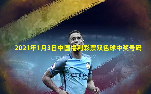 2021年1月3日中国福利彩票双色球中奖号码