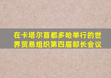 在卡塔尔首都多哈举行的世界贸易组织第四届部长会议